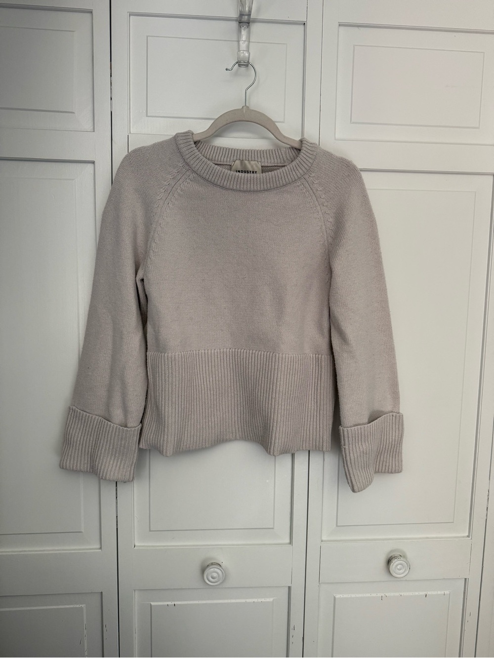 Industry Women's Crewneck Sweater in Light Taupe